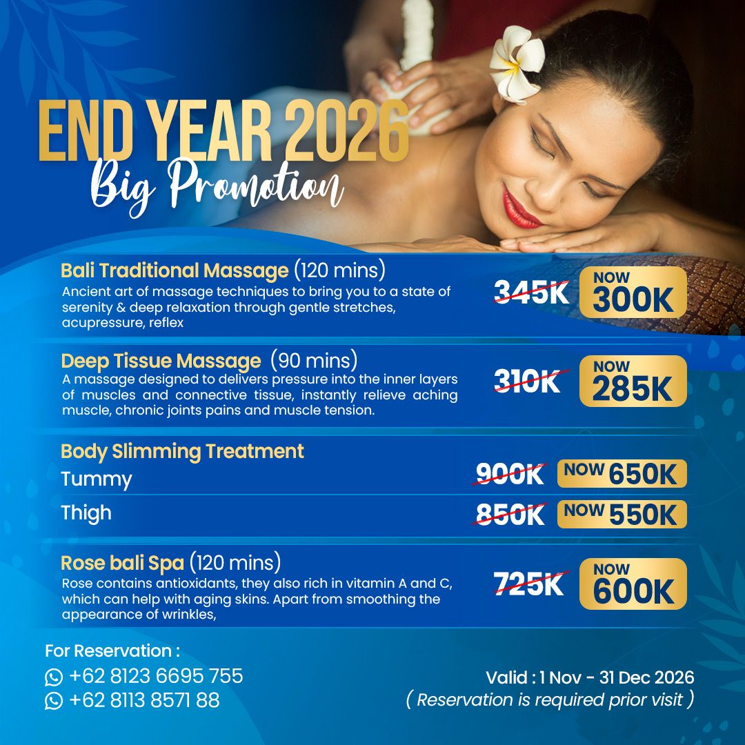 Massaji Spa End Year Promotion Flyer